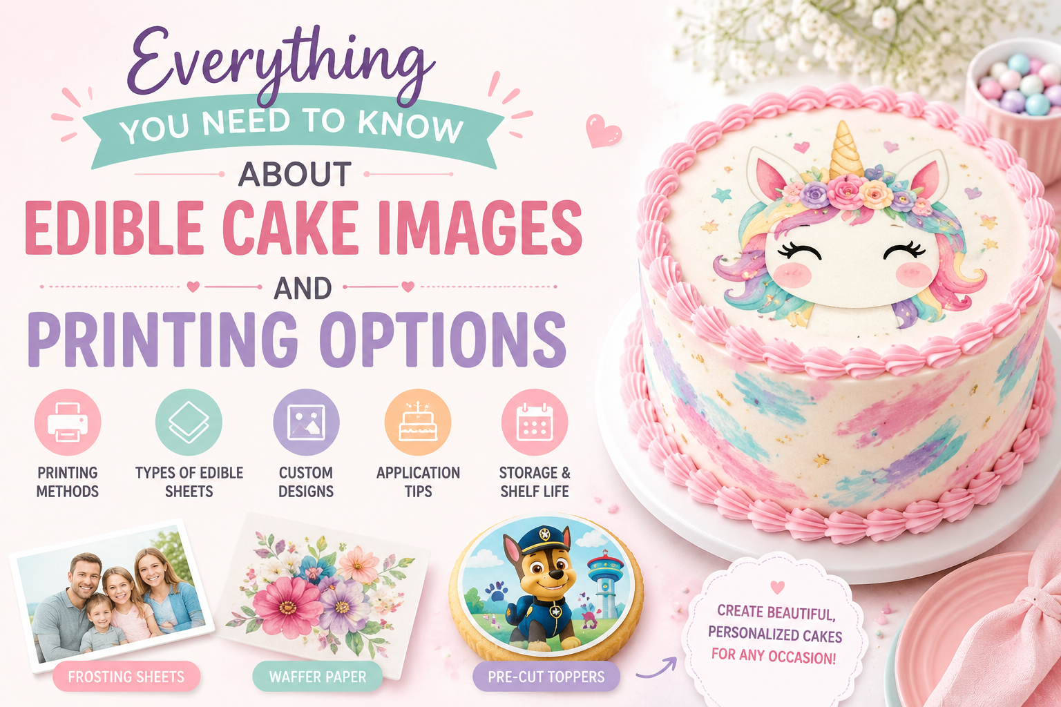 Everything You Need to Know About Edible Cake Images and Printing Options