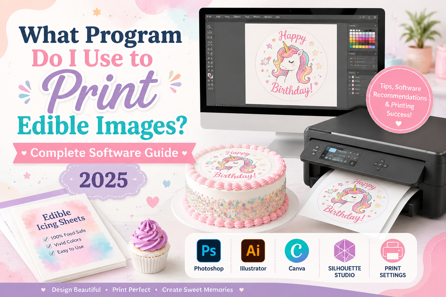 What Program Do I Use to Print Edible Images? Complete Software Guide 2026