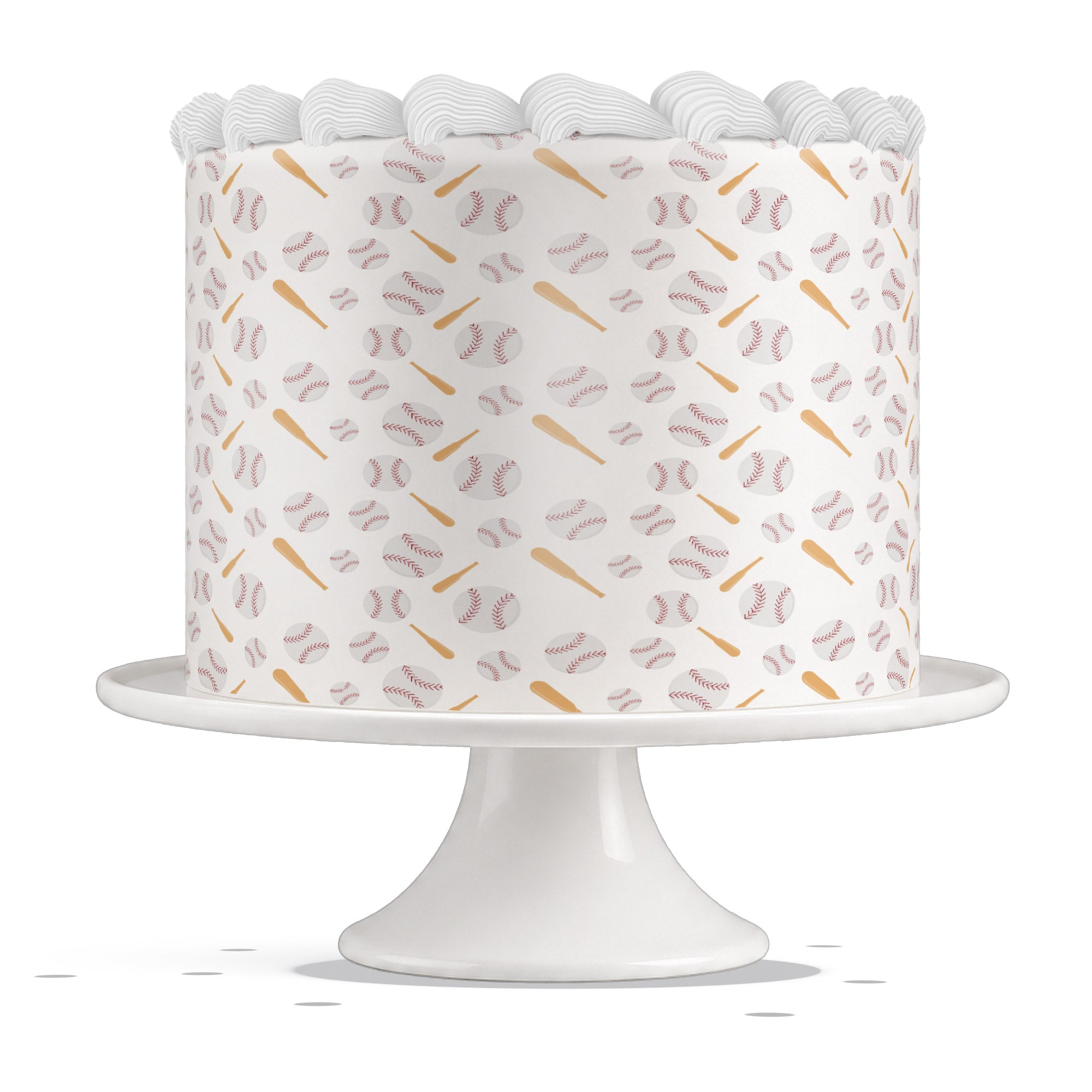 Baseball Sports Edible Cake Wrap Strip ā Icing Sheet Cake Side De - Edible Cake Topper | Icing Sheet | Birthday Cake Decoration