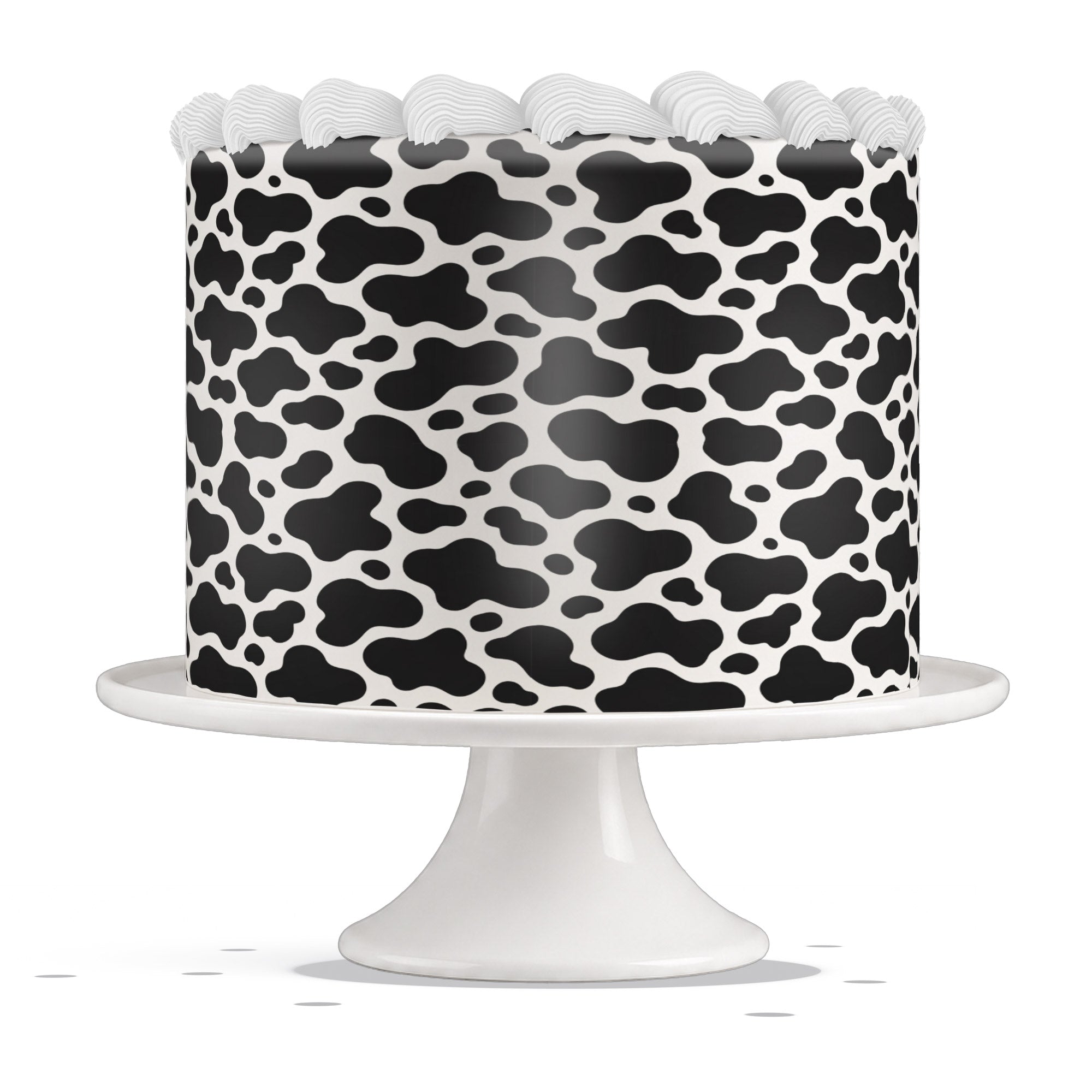 Black And White Cow Print Edible Cake Wrap Strip ā Icing Sheet Ca - Edible Cake Topper | Icing Sheet | Birthday Cake Decoration