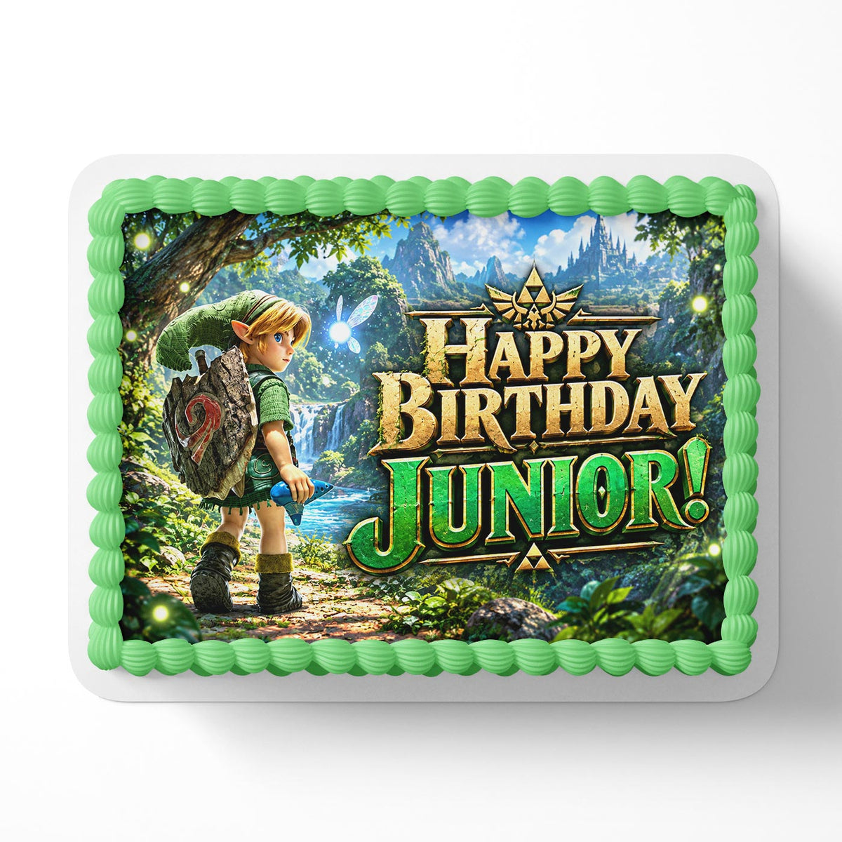Ocarina 2026 Edible Cake Topper | Birthday Cake Decoration | Zelda Photo Cake Image | Custom Edible Cake Topper