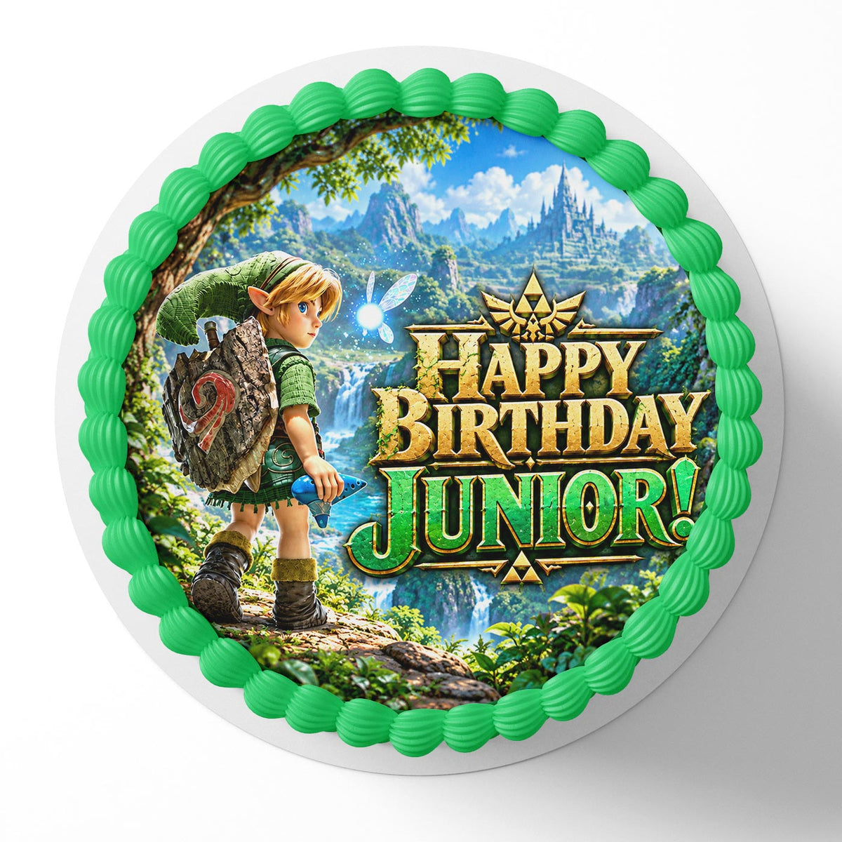 Ocarina 2026 Edible Cake Topper | Birthday Cake Decoration | Zelda Photo Cake Image | Custom Edible Cake Topper