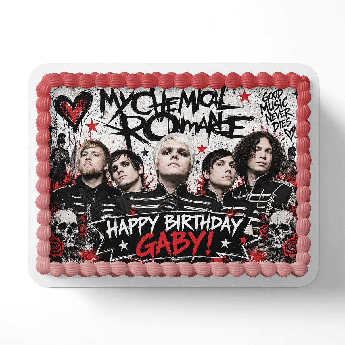 My Chemical Romance Edible Cake Topper | Birthday Cake Decoration | Photo Cake Image