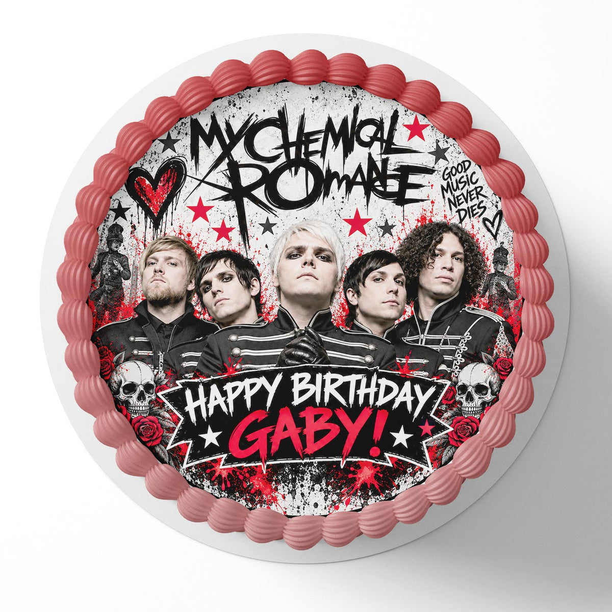My Chemical Romance Edible Cake Topper | Birthday Cake Decoration | Photo Cake Image