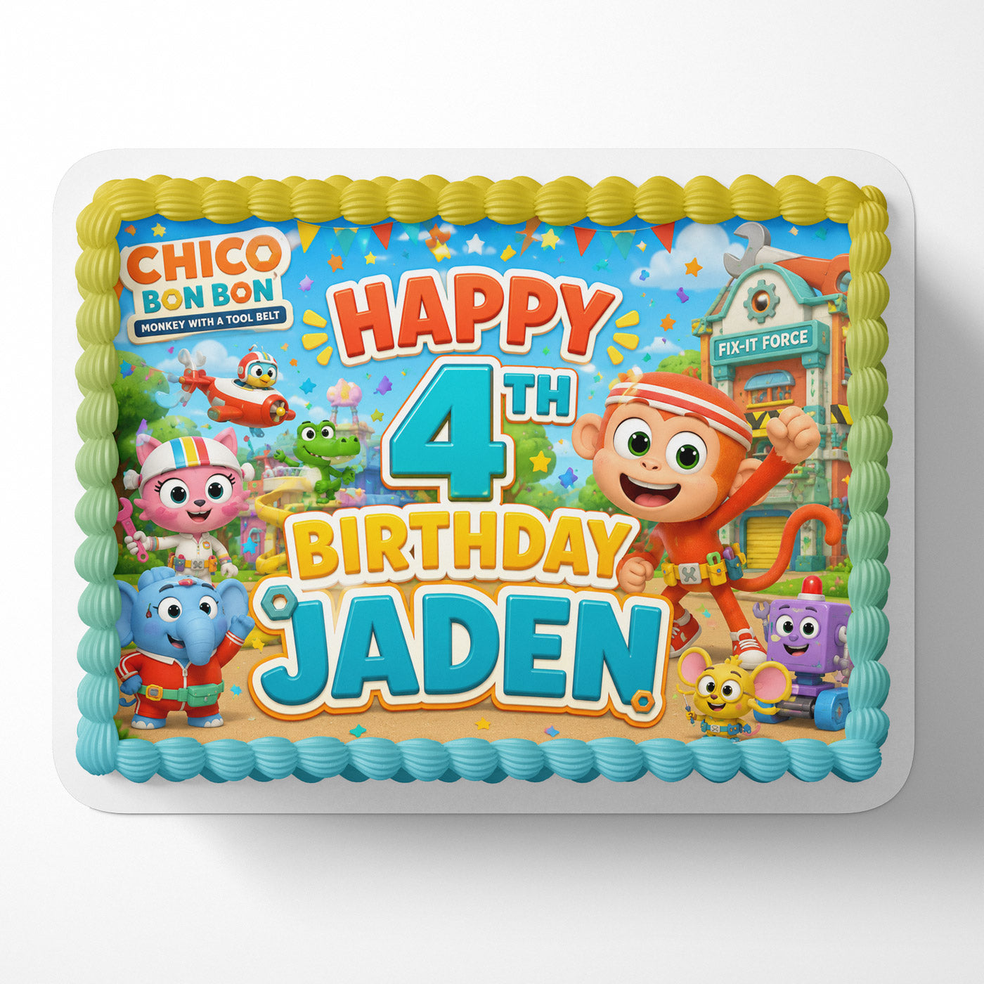 Chicobonbon Kids Custom Edible Cake Image Topper Decoration Icing Sheet