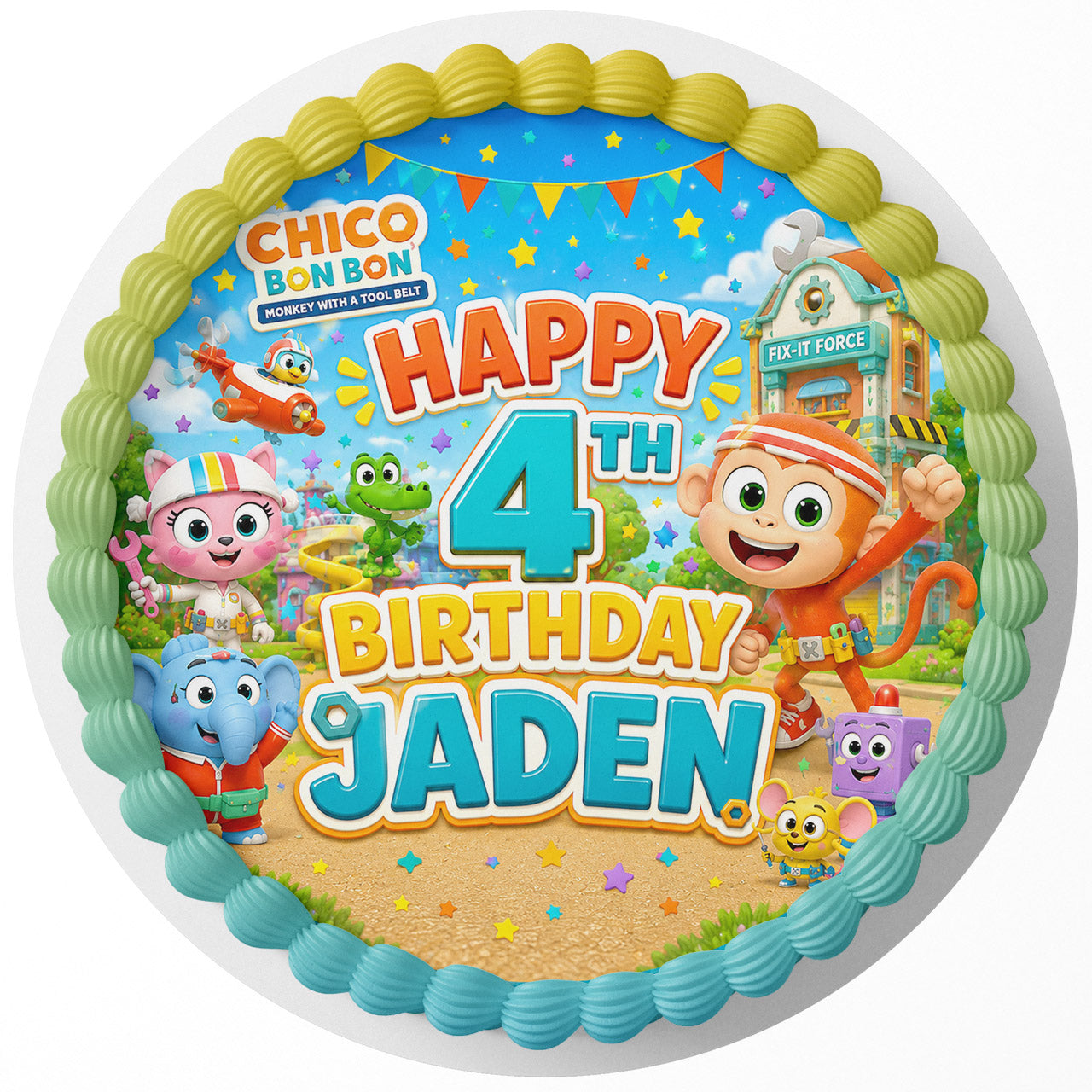 Chicobonbon Kids Custom Edible Cake Image Topper Decoration Icing Sheet