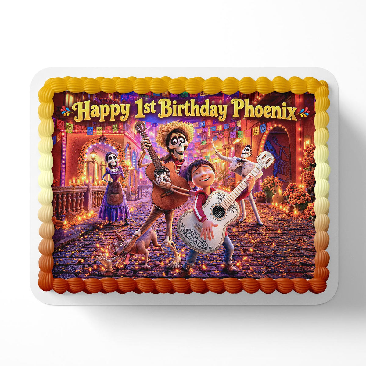 Coco Kids Edible Cake Topper | Birthday Cake Decoration | Photo Cake Image | Custom Edible Cake Topper
