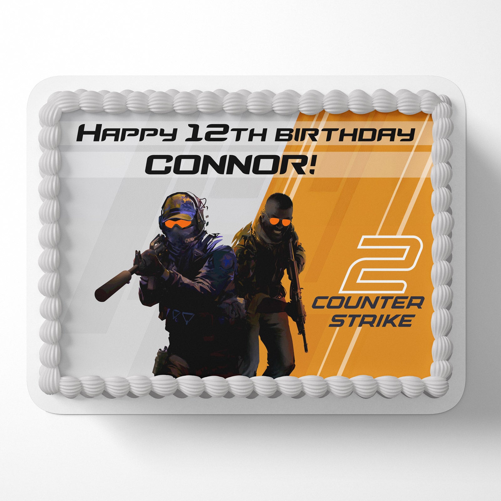 Counter Strike Two 2026 Custom Edible Cake Image - Edible Cake Topper | Birthday Cake Decoration