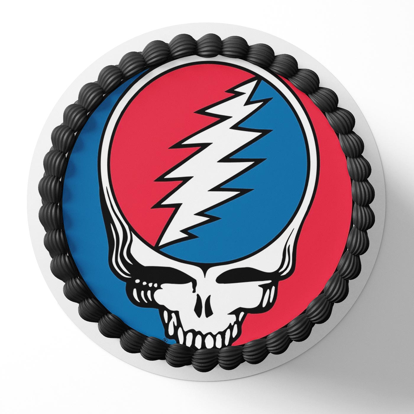 Steal Your Face Grateful Dead Edible Cake Topper | Birthday Cake Decoration | Photo Cake Image