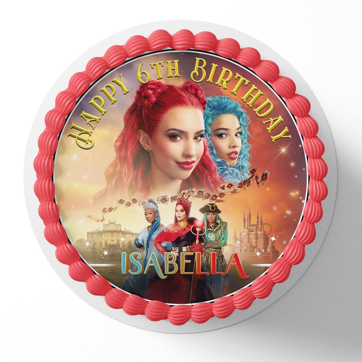 Descendants Edible Cake Topper | Birthday Cake Decoration | Photo Cake Image