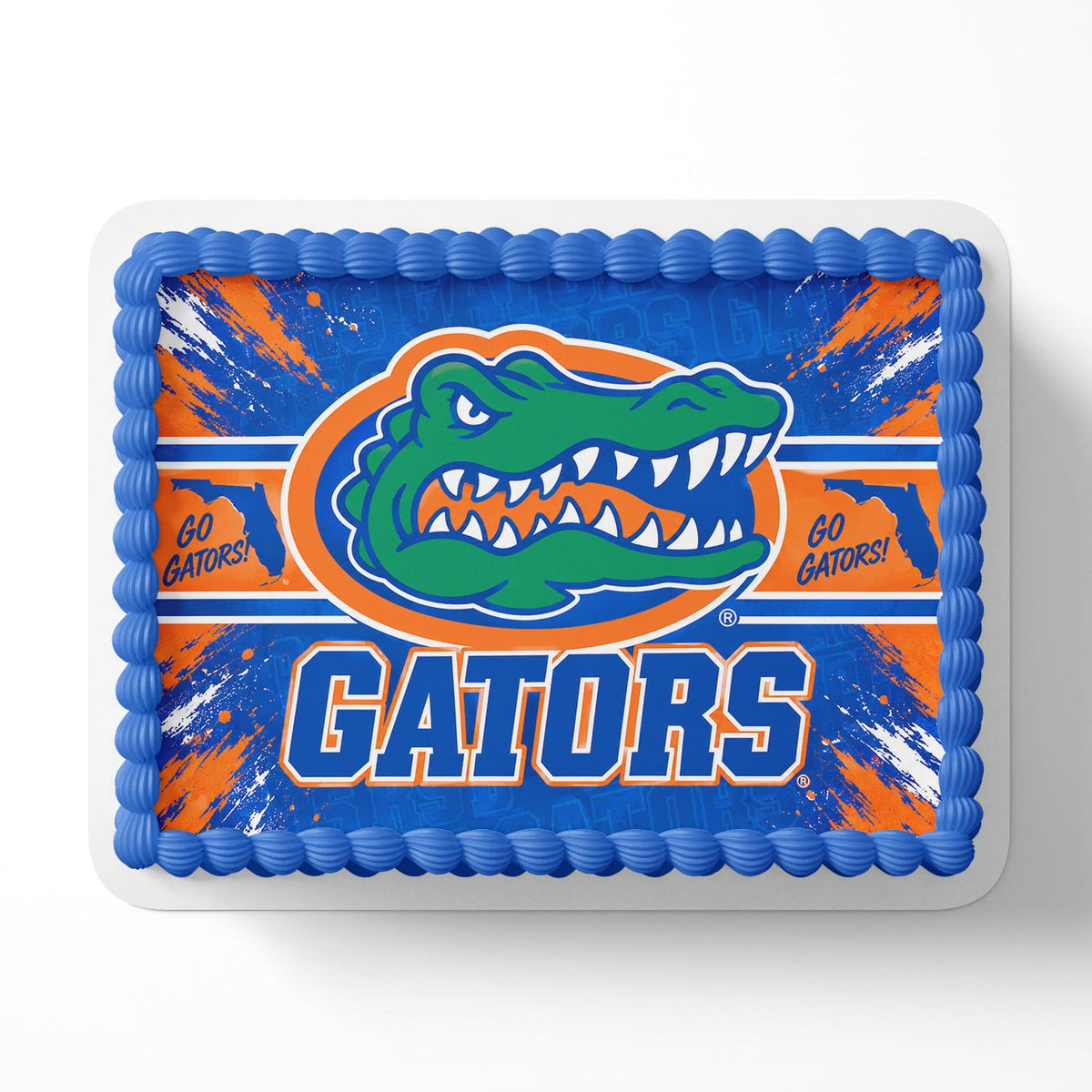 Florida Gators Edible Cake Topper | Birthday Cake Decoration | Photo Cake Image | Custom Edible Cake Topper