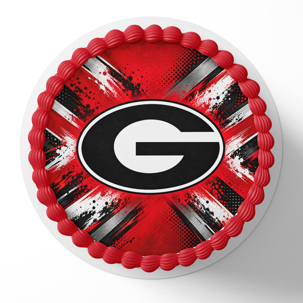 Georgia Bulldogs Edible Cake Topper | Birthday Cake Decoration | Photo Cake Image | Custom Edible Cake Topper