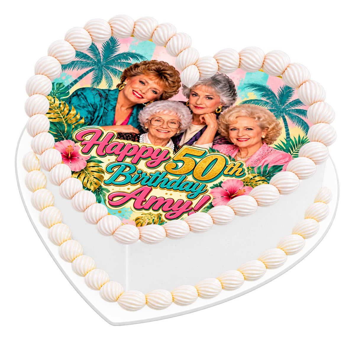 The Golden Girls Cake Topper โ Edible Cake Image โ Icing Sheet for Cakes