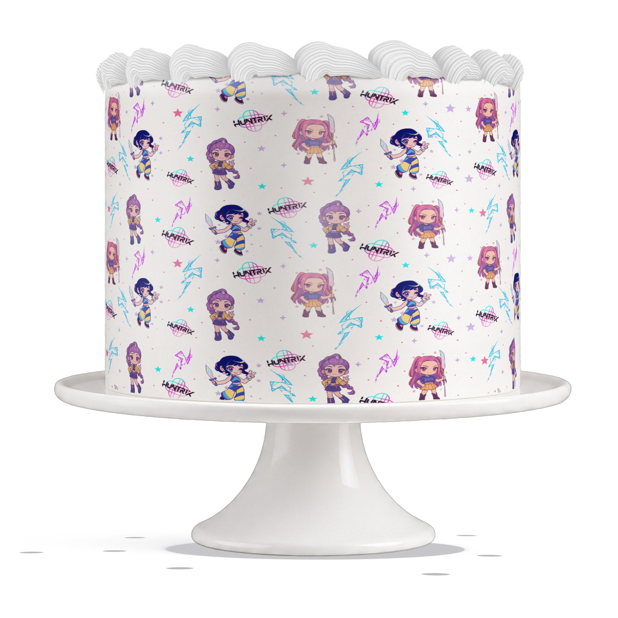 Kpop Demon Hunters Huntrix Edible Cake Wrap Strip ā Icing Sheet C - Edible Cake Topper | Icing Sheet | Birthday Cake Decoration