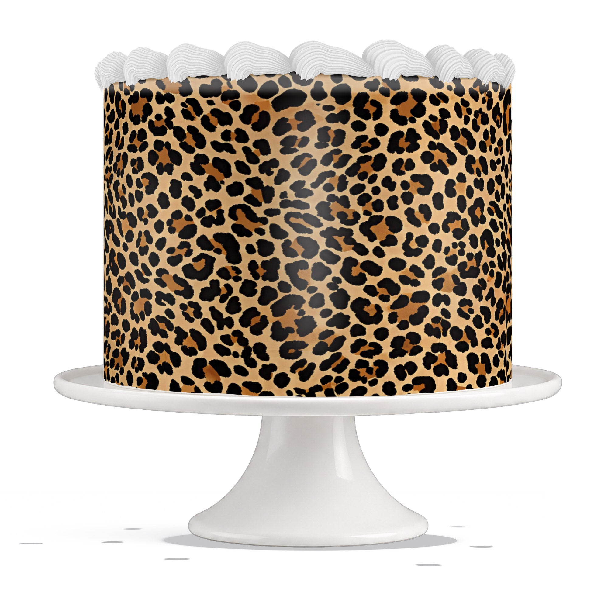 Leopard Cheetah Print 01 Edible Cake Wrap Strip – Icing Sheet Cak - Edible Cake Topper | Icing Sheet | Birthday Cake Decoration