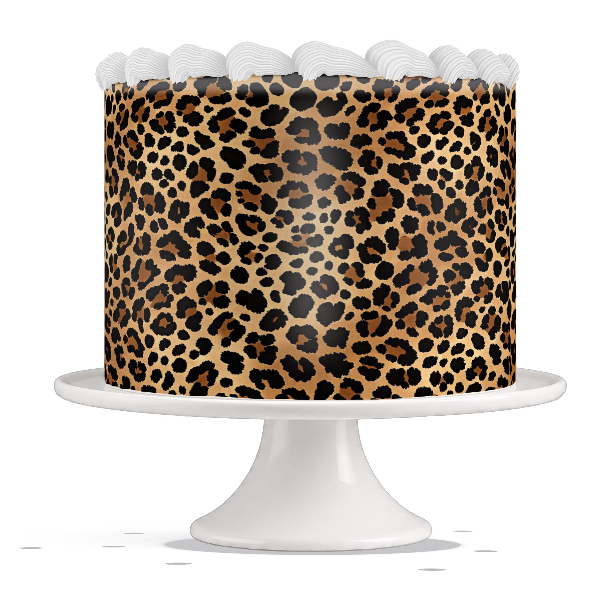 Leopard Cheetah Print 02 Edible Cake Wrap Strip – Icing Sheet Cak - Edible Cake Topper | Icing Sheet | Birthday Cake Decoration