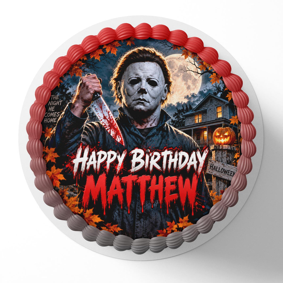 Michael Myers Horror Edible Cake Topper | Birthday Cake Decoration | Photo Cake Image | Custom Edible Cake Topper