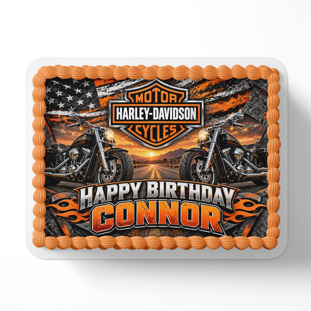 Motorcycles American Chopper HD Edible Cake Topper | Birthday Cake Decoration | Photo Cake Image | Custom Edible Cake Topper