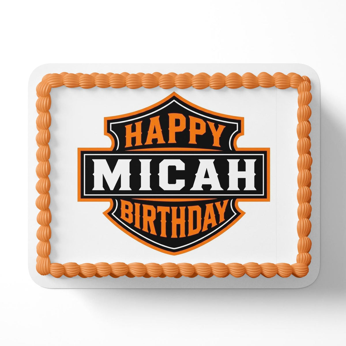 Motorcycles Fans Harley Edible Cake Topper | Birthday Cake Decoration | Photo Cake Image | Custom Edible Cake Topper