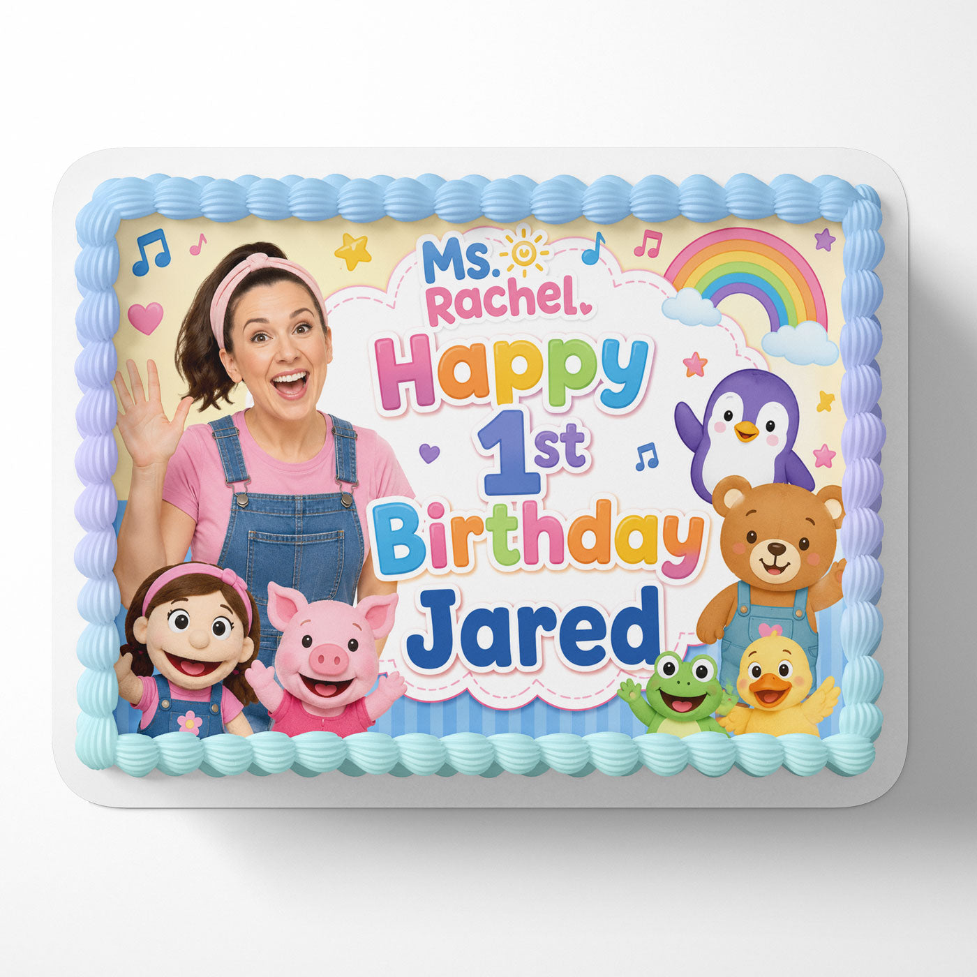 Ms Rachel Kids Custom Edible Cake Image - Edible Cake Topper Birthday Cake Decoration