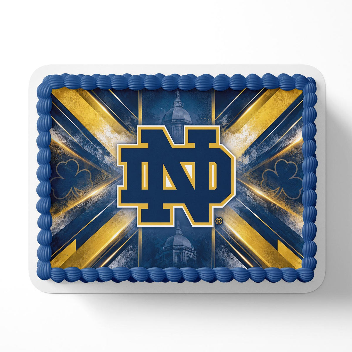 Notre Dame Fighting Irish Edible Cake Topper | Birthday Cake Decoration | Photo Cake Image | Custom Edible Cake Topper