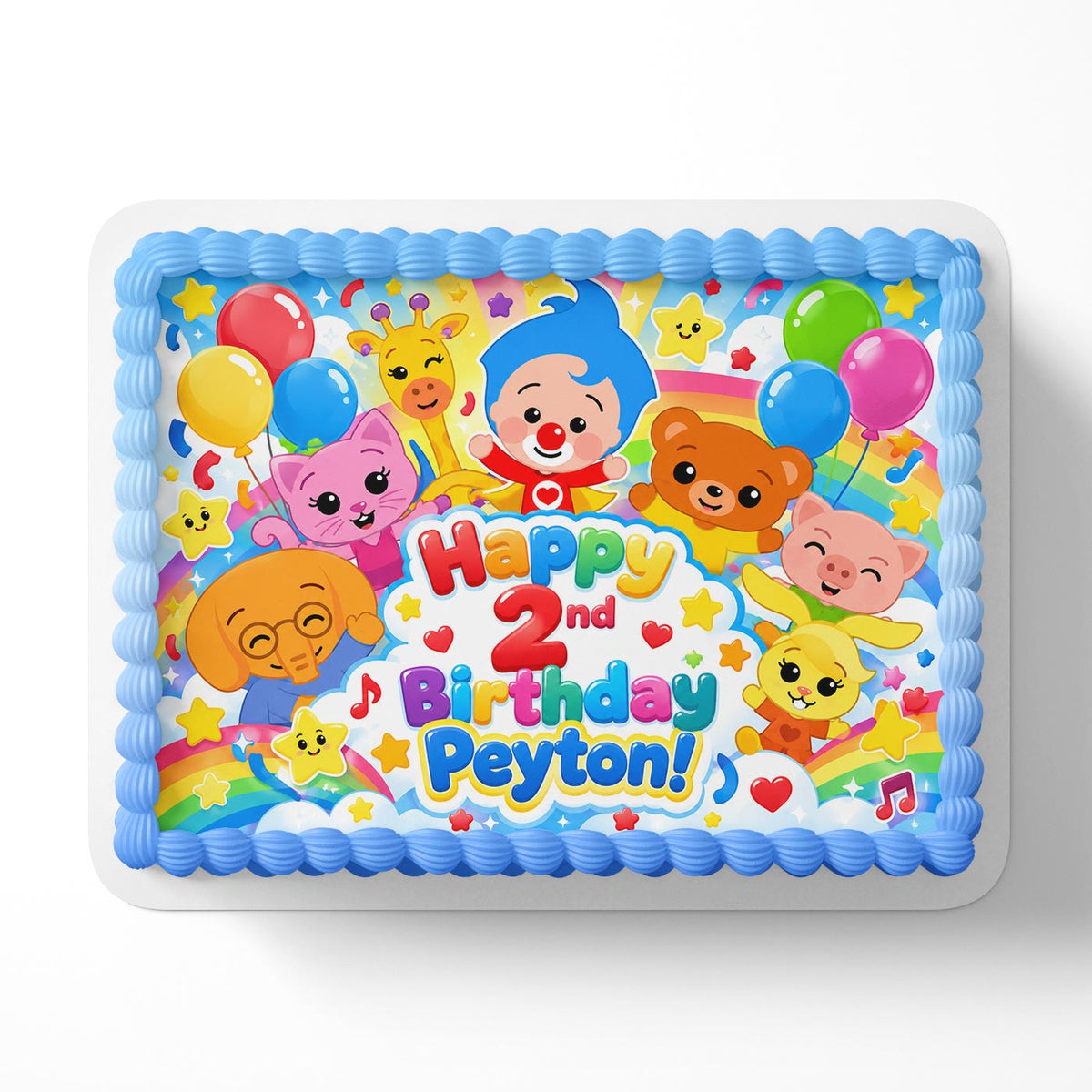 Plim Plim Kids Edible Cake Topper | Birthday Cake Decoration | Photo Cake Image | Custom Edible Cake Topper