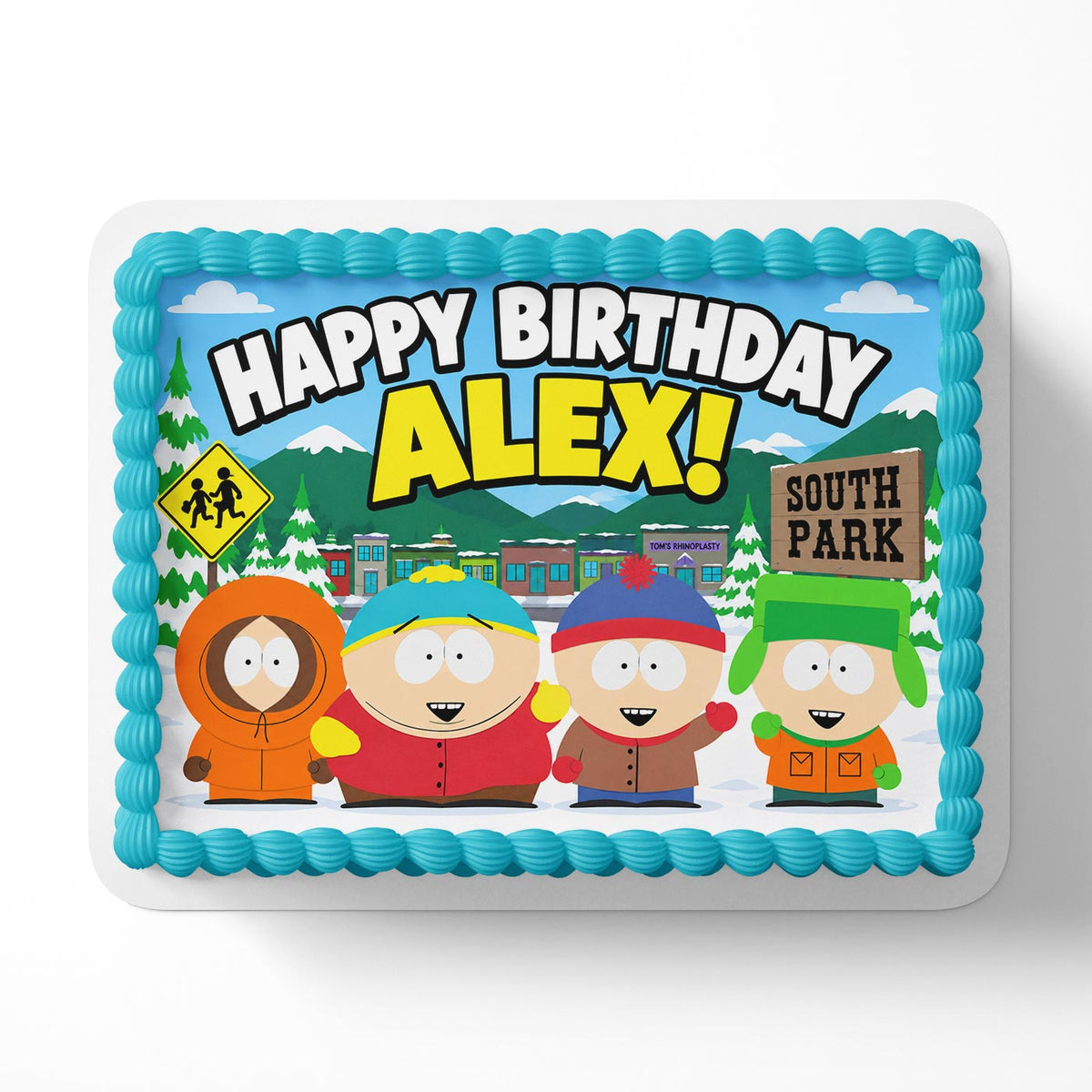 South Park Edible Cake Topper | Birthday Cake Decoration | Photo Cake Image | Custom Edible Cake Topper