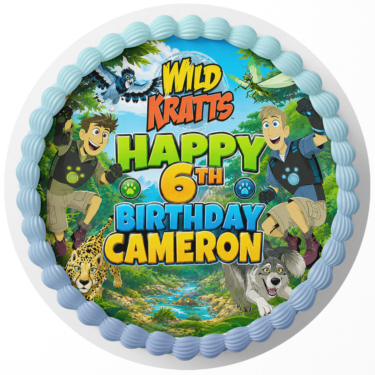 Wild Kratts Custom Edible Cake Image Topper Decoration Icing Sheet
