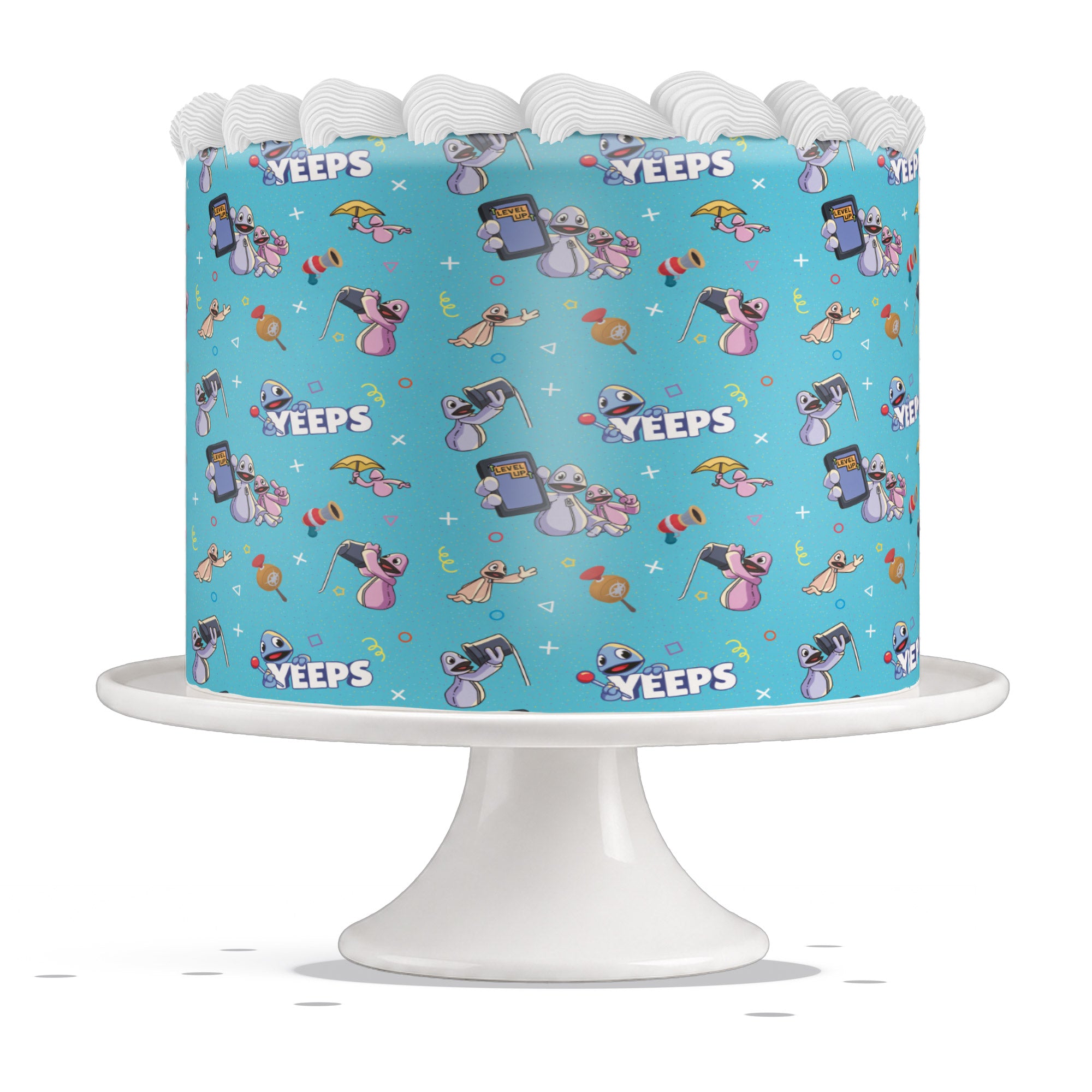 Yeeps Toy Edible Cake Wrap Strip ā Icing Sheet Cake Side Decorati - Edible Cake Topper | Icing Sheet | Birthday Cake Decoration