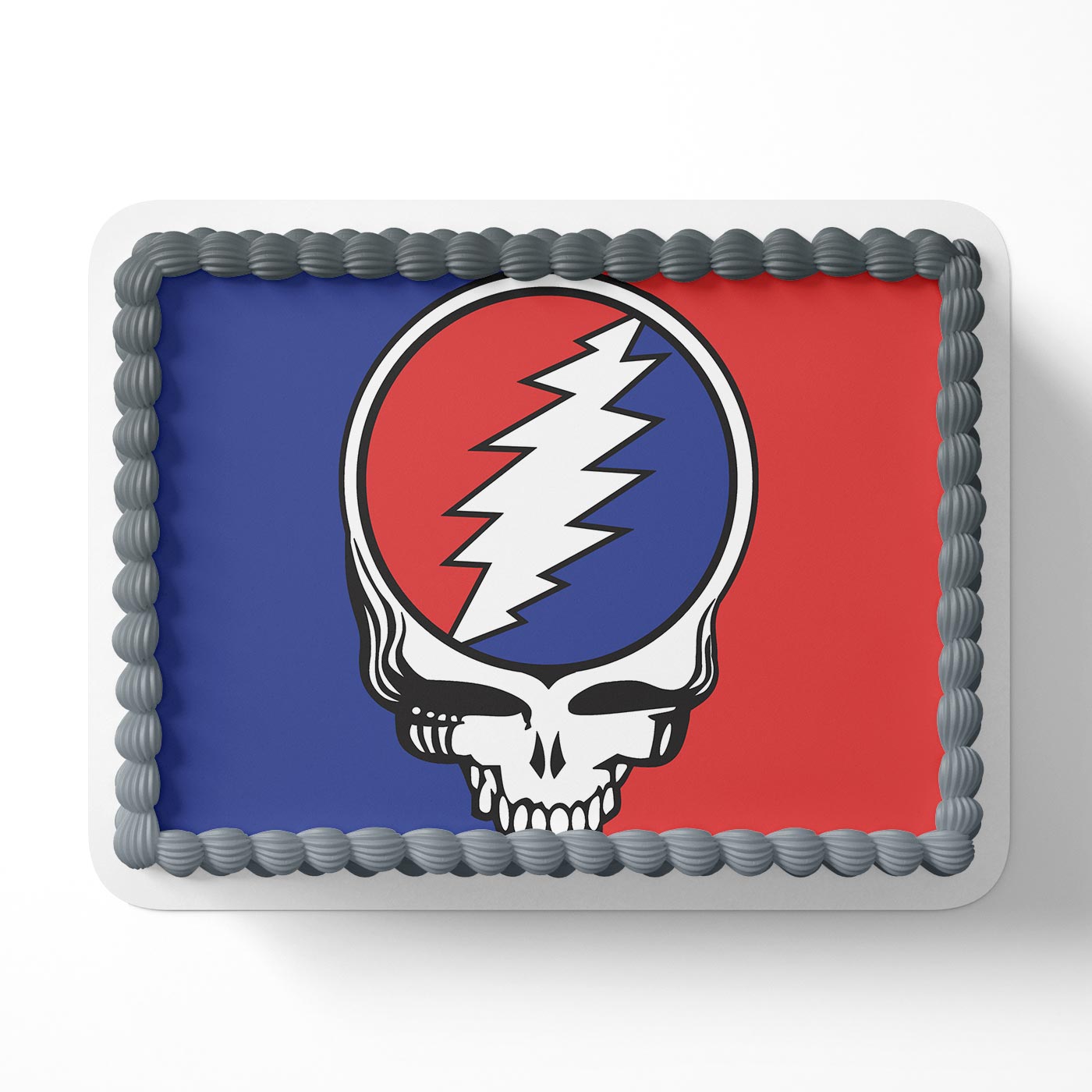 Steal Your Face Grateful Dead Edible Cake Topper | Birthday Cake Decoration | Photo Cake Image