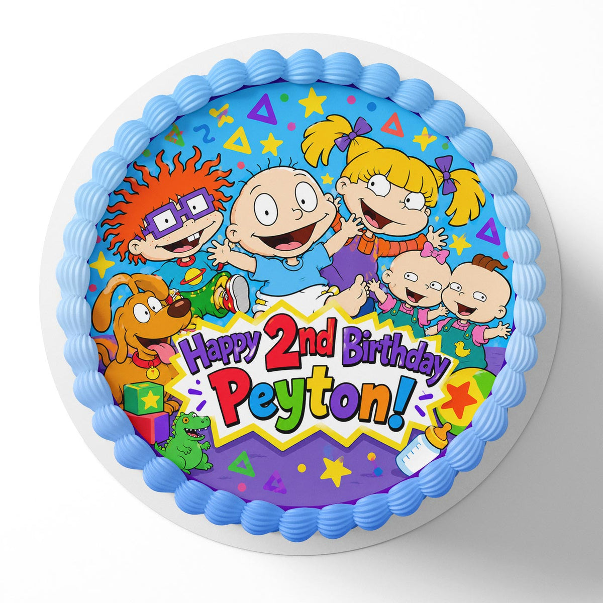Rugrats Kids Edible Cake Topper | Birthday Cake Decoration | Photo Cake Image | Custom Edible Cake Topper
