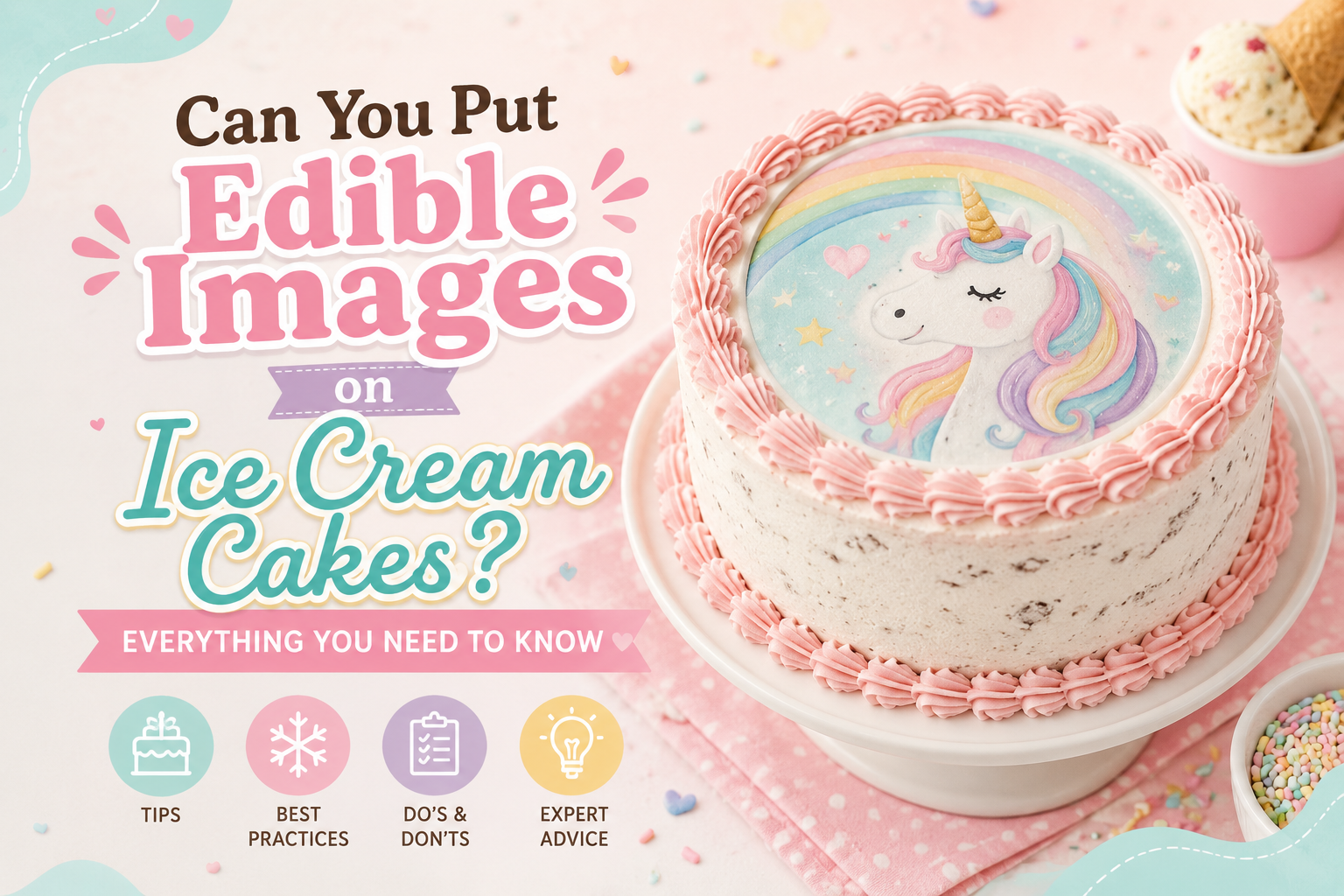 Can You Put Edible Images on Ice Cream Cakes? Everything You Need to Know