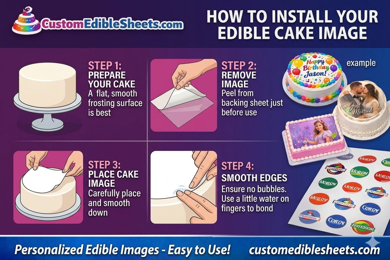 How to Apply Edible Cake Images Like a Pro (Step-by-Step Guide)