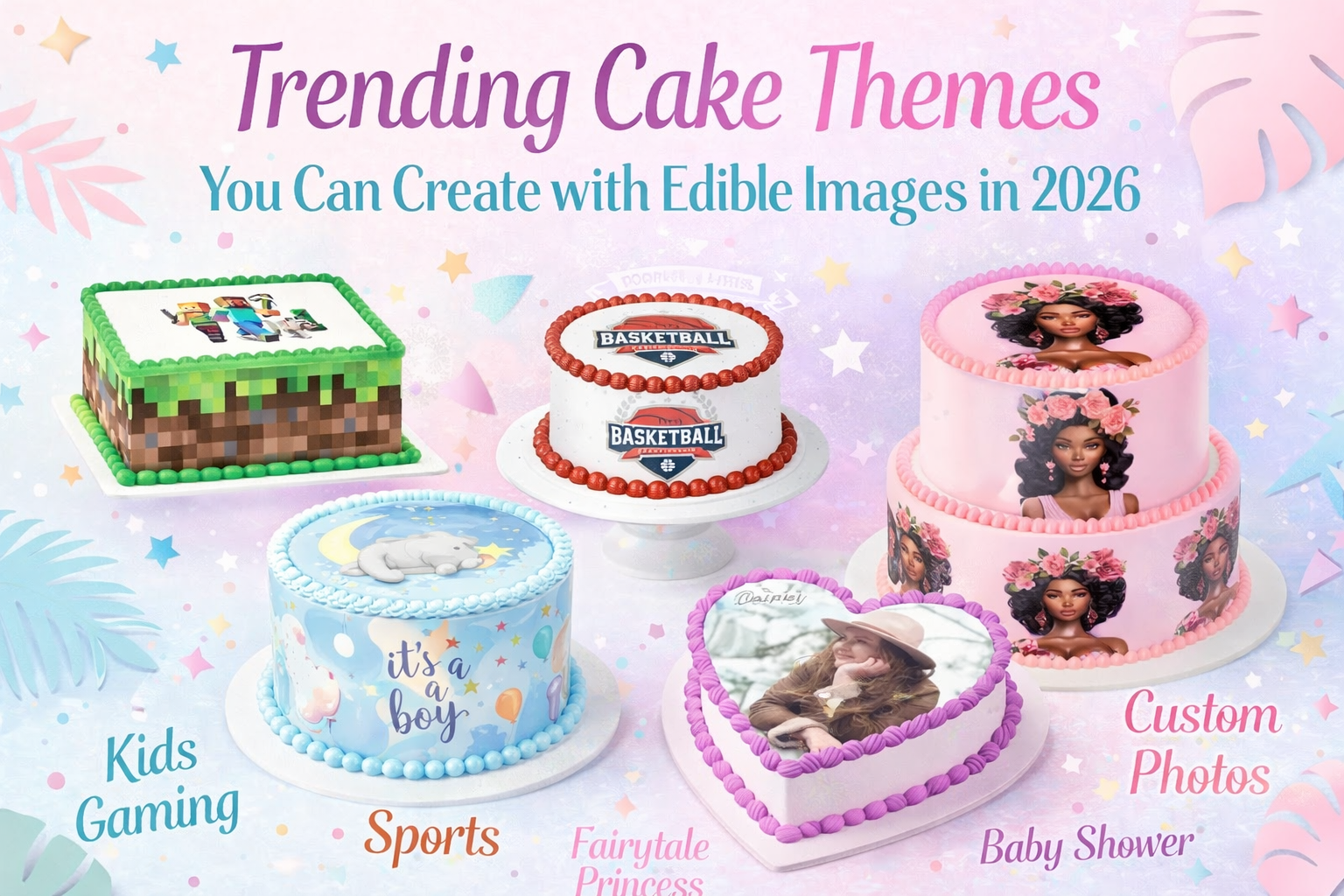 Trending Cake Themes You Can Create with Edible Images in 2026