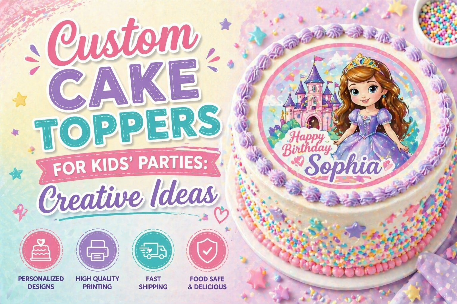 Custom Cake Toppers for Kids' Parties: Creative Ideas