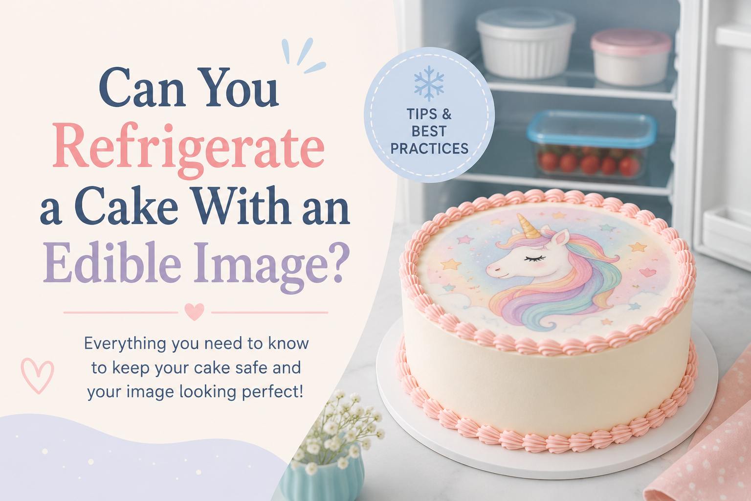 Can You Refrigerate a Cake With an Edible Image? Expert Storage Guide