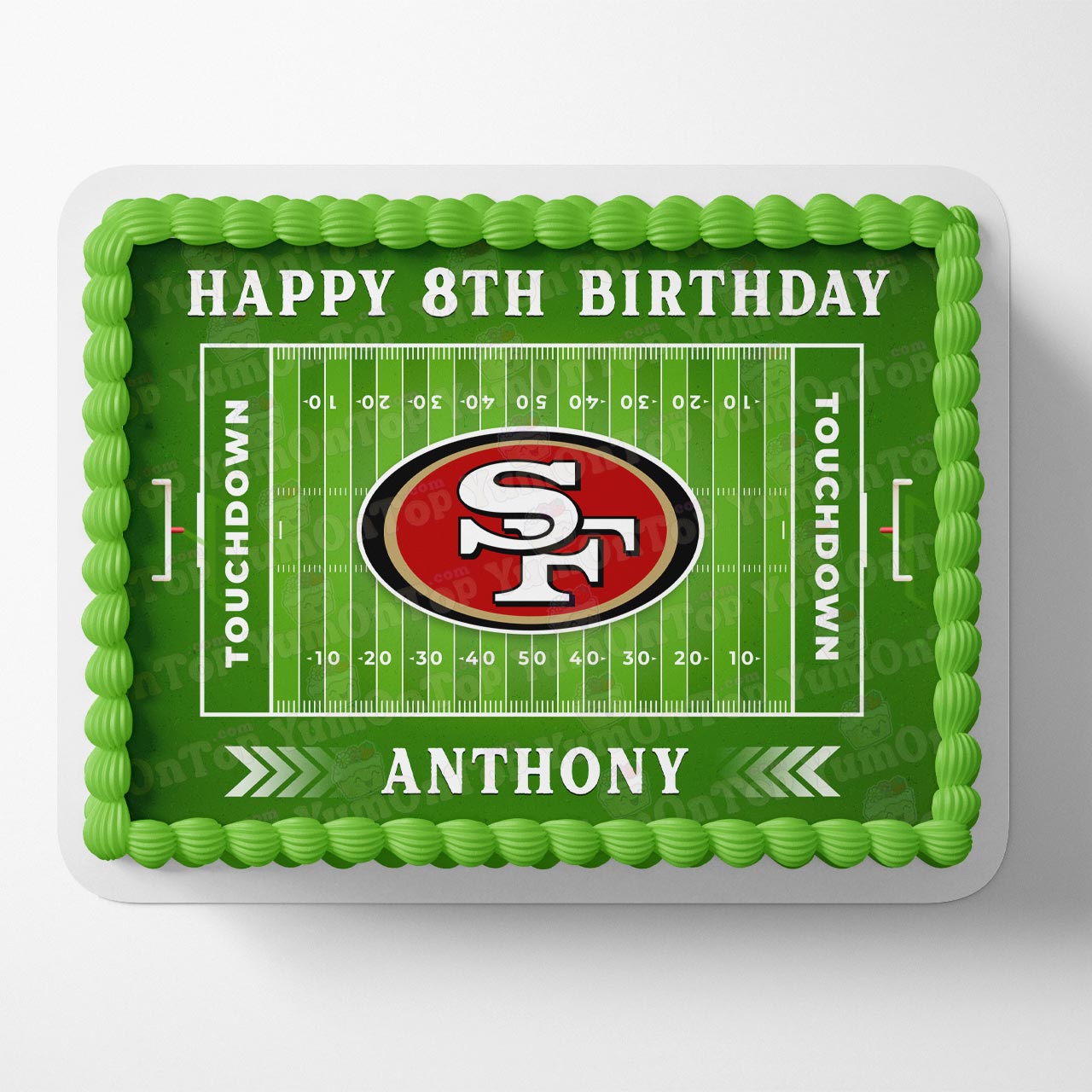 49ers Football American Fans Edible Cake Topper