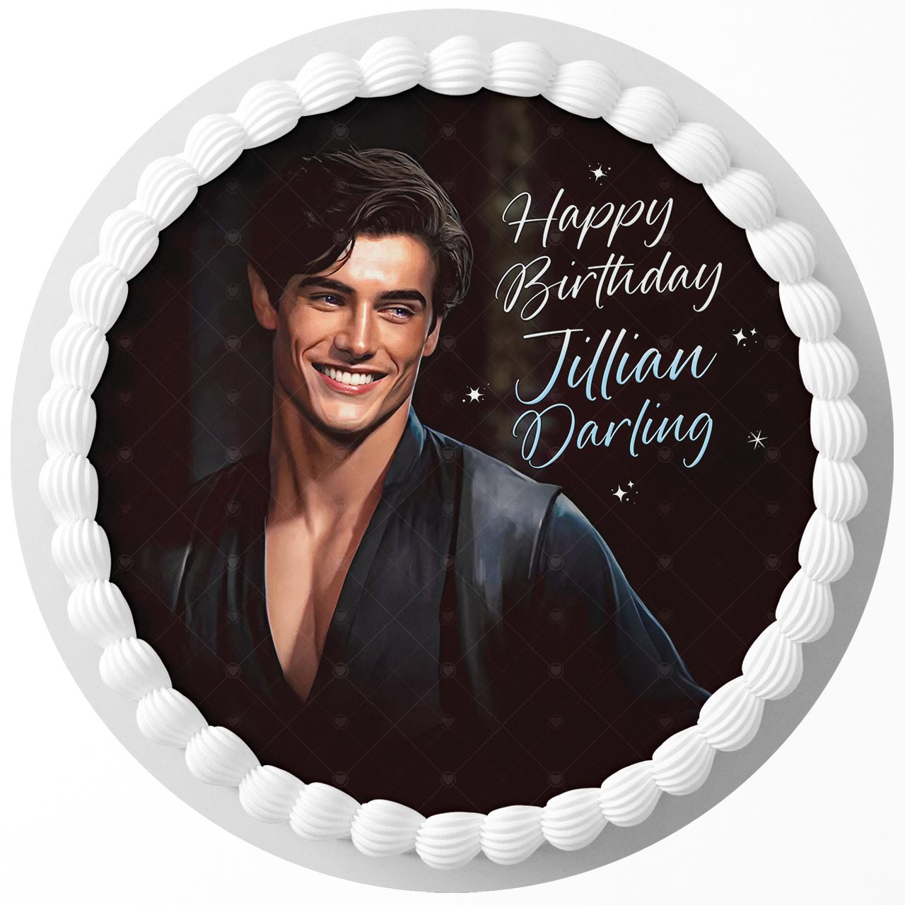 A Court of Thorns and Roses Rhysand Round – Icing Sheet Birthday - Personalized Edible Cake Topper | Custom Icing Sheet | Birthday Cake Decoration