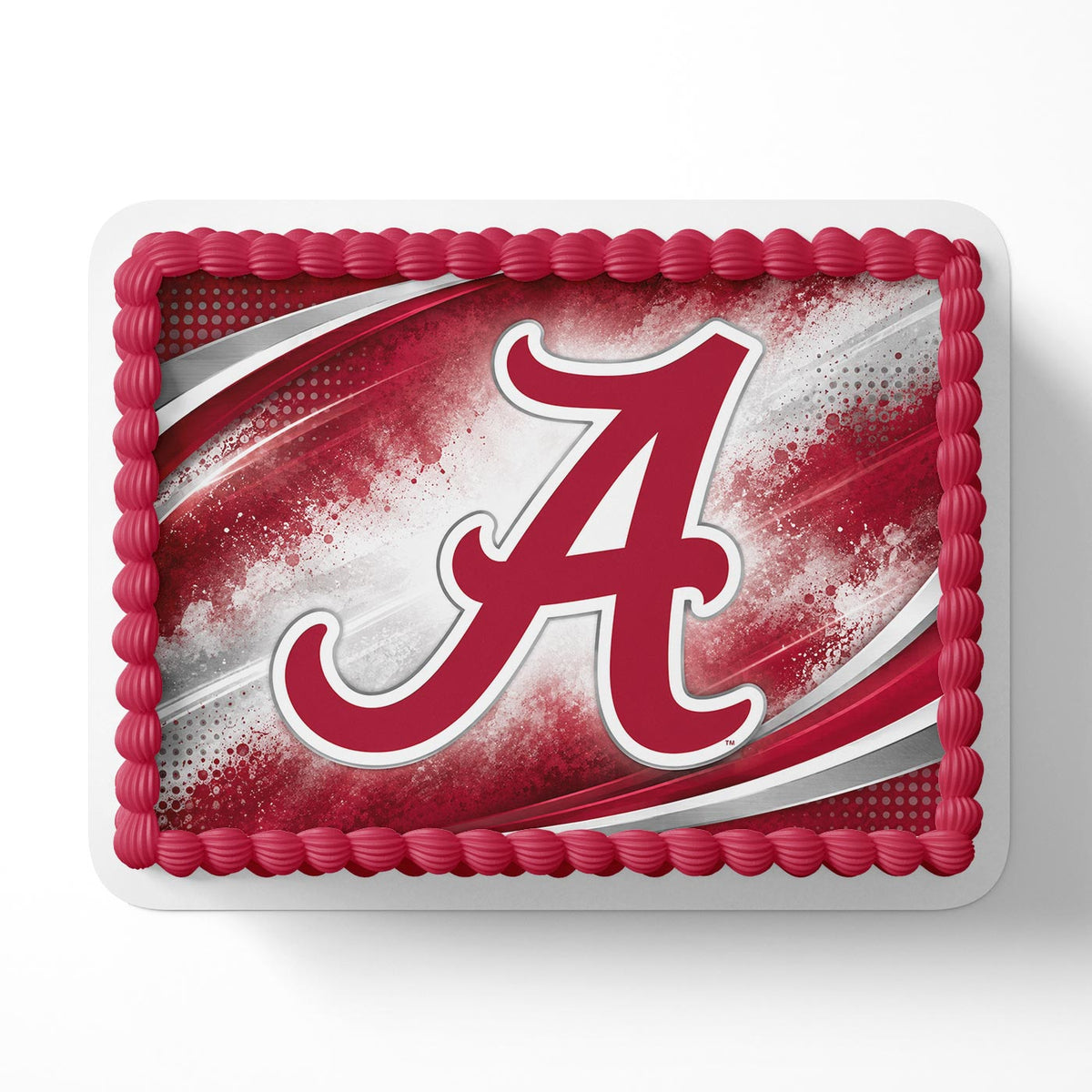 Alabama Crimson Tide Edible Cake Topper | Birthday Cake Decoration | Photo Cake Image | Custom Edible Cake Topper