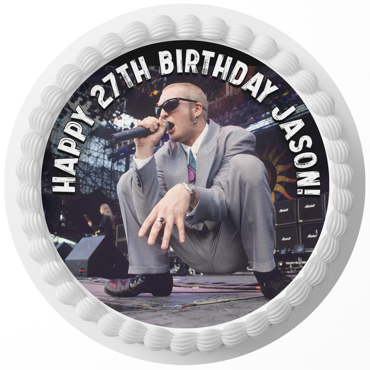 Alice In Chains Rock Band Round – Icing Sheet Birthday - Personalized Edible Cake Topper | Custom Icing Sheet | Birthday Cake Decoration