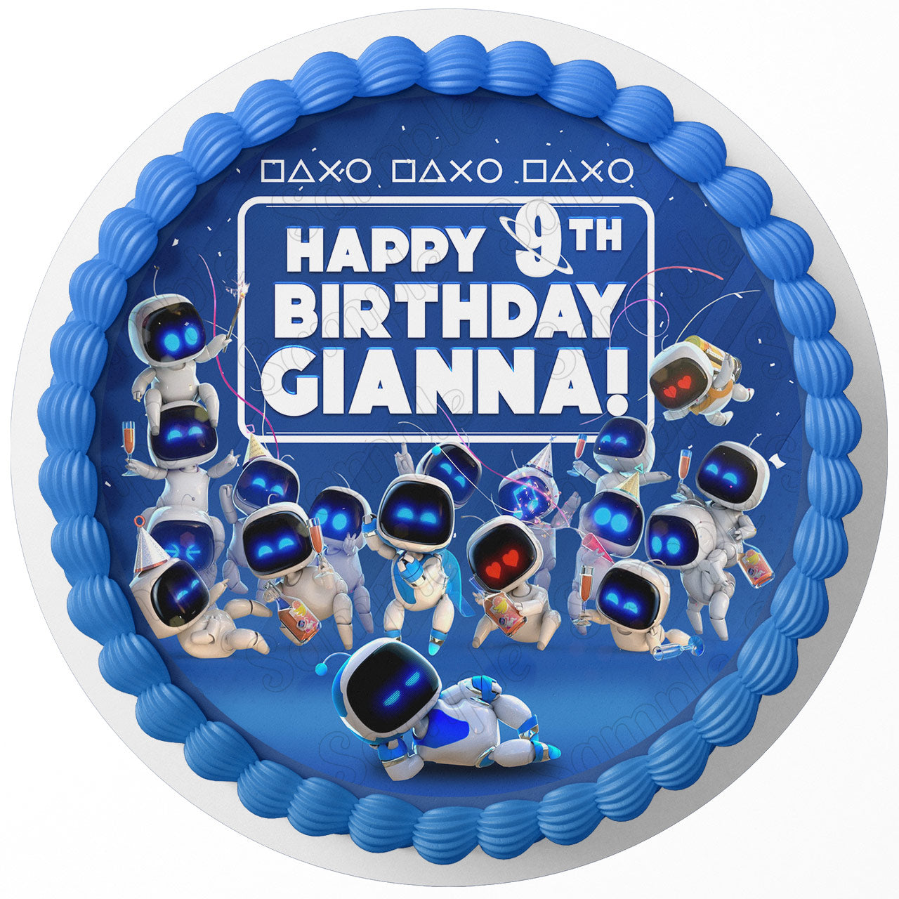 Astros PS Kidss Gamers Play 5 Round – Icing Sheet Birthday - Personalized Edible Cake Topper | Custom Icing Sheet | Birthday Cake Decoration
