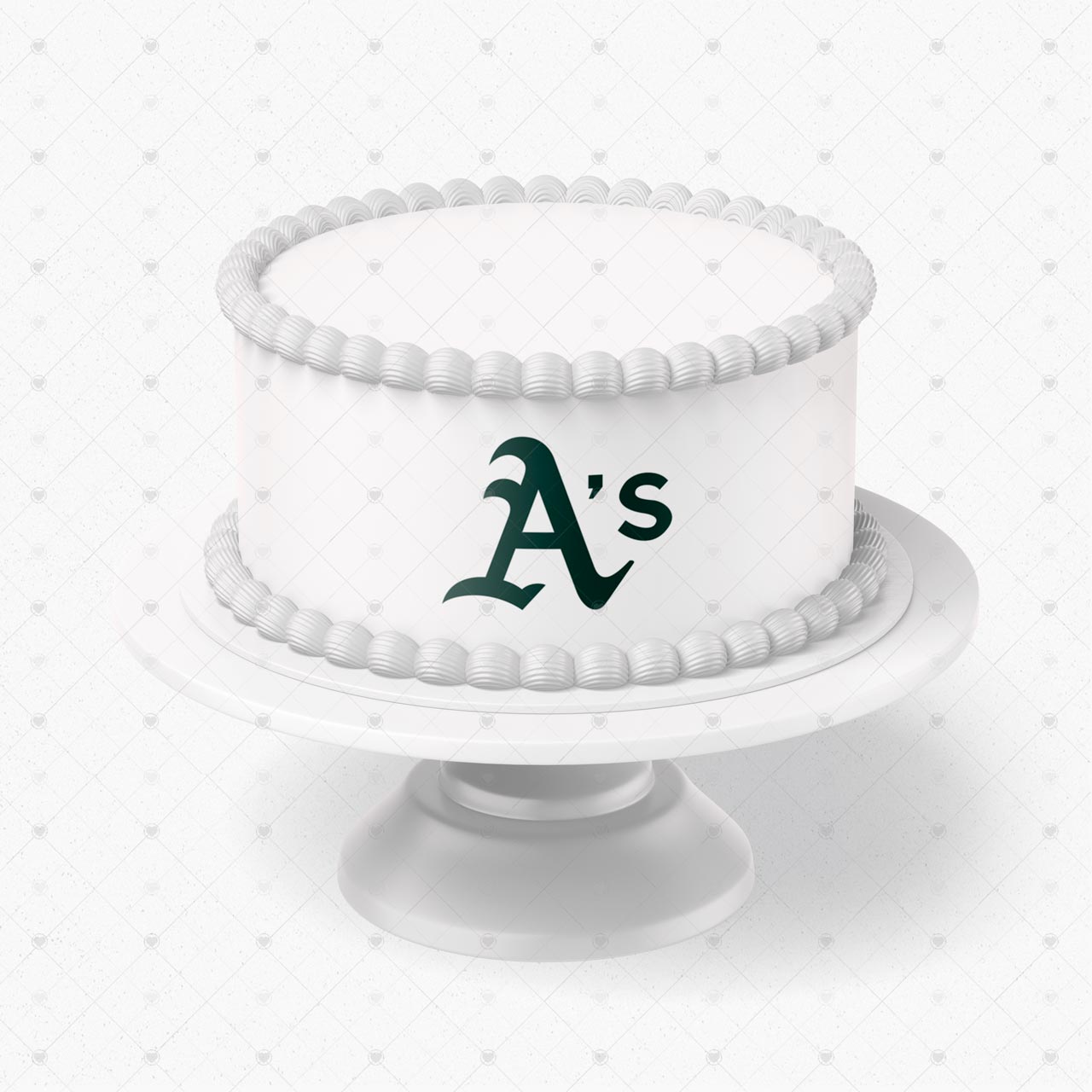 Athletics Logo Edible Cake Wrap Strip – Icing Sheet Cake Side Dec - Personalized Edible Cake Topper | Custom Icing Sheet | Birthday Cake Decoration