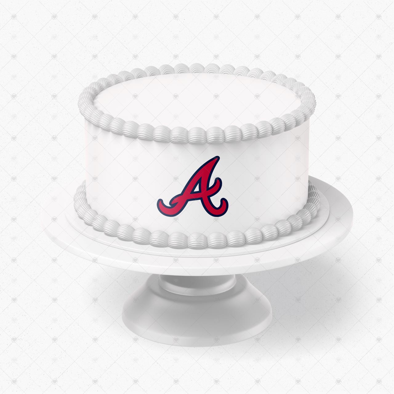 Atlanta Braves Logo Edible Cake Wrap Strip – Icing Sheet Cake Sid - Personalized Edible Cake Topper | Custom Icing Sheet | Birthday Cake Decoration