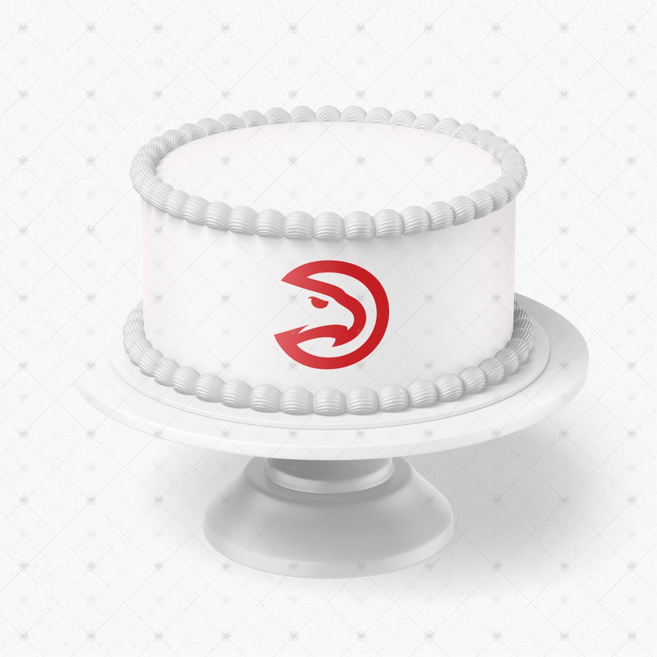 Atlanta Hawks Logo Edible Cake Wrap Strip – Icing Sheet Cake Side - Personalized Edible Cake Topper | Custom Icing Sheet | Birthday Cake Decoration