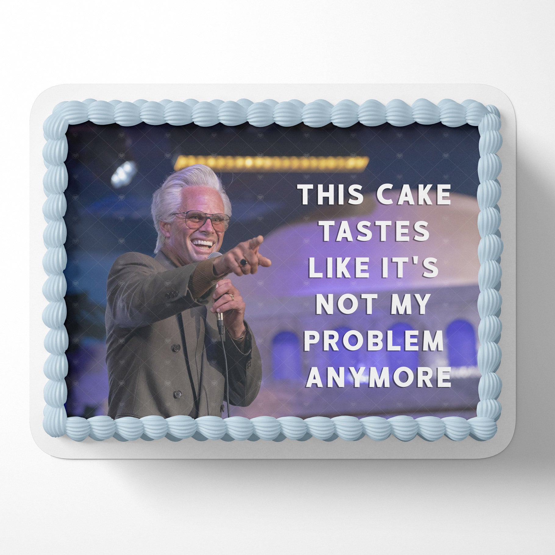Baby Billy Freeman Not My Problem – Icing Sheet - Personalized Edible Cake Topper | Custom Icing Sheet | Birthday Cake Decoration