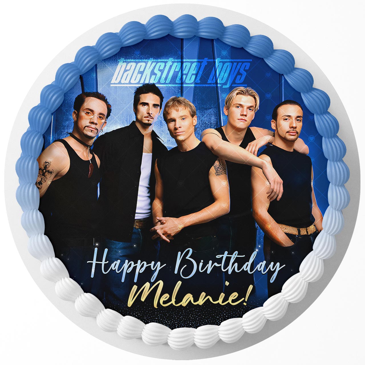 Backstreet Boys Round – Icing Sheet Birthday - Personalized Edible Cake Topper | Custom Icing Sheet | Birthday Cake Decoration | Photo Cake Image