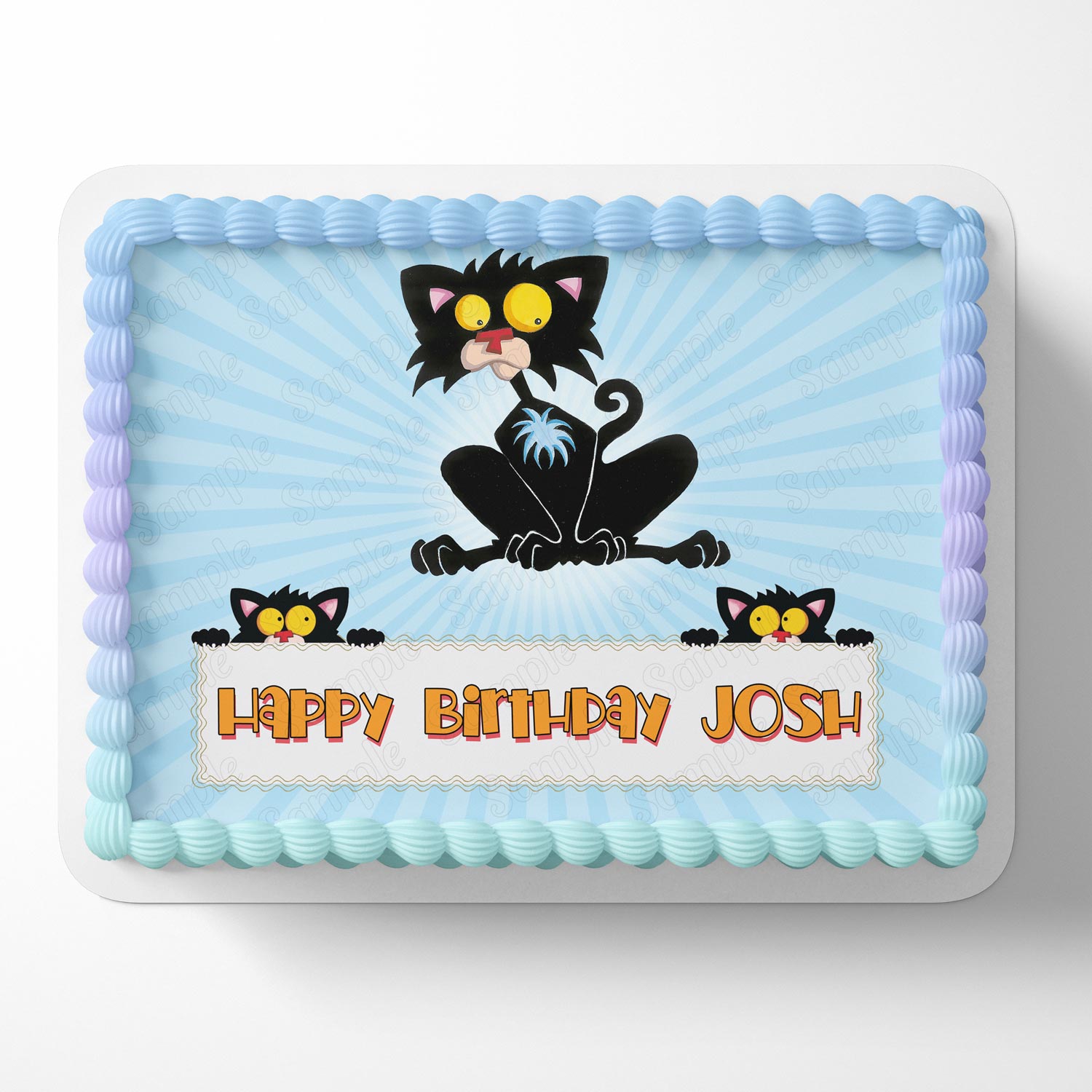 Bad Kitty Edible Cake Topper