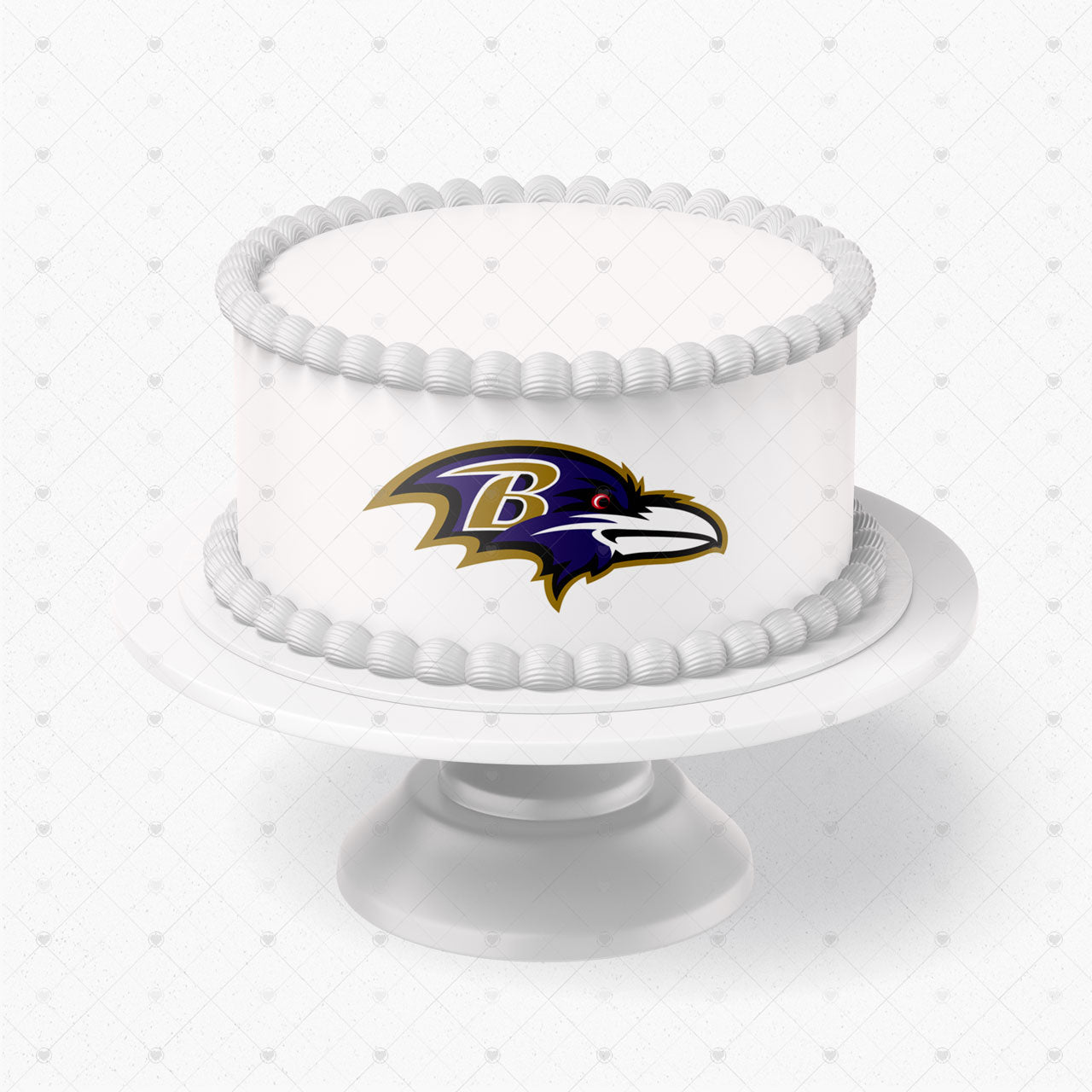 Baltimore Ravens Logo Edible Cake Wrap Strip – Icing Sheet Cake S - Personalized Edible Cake Topper | Custom Icing Sheet | Birthday Cake Decoration
