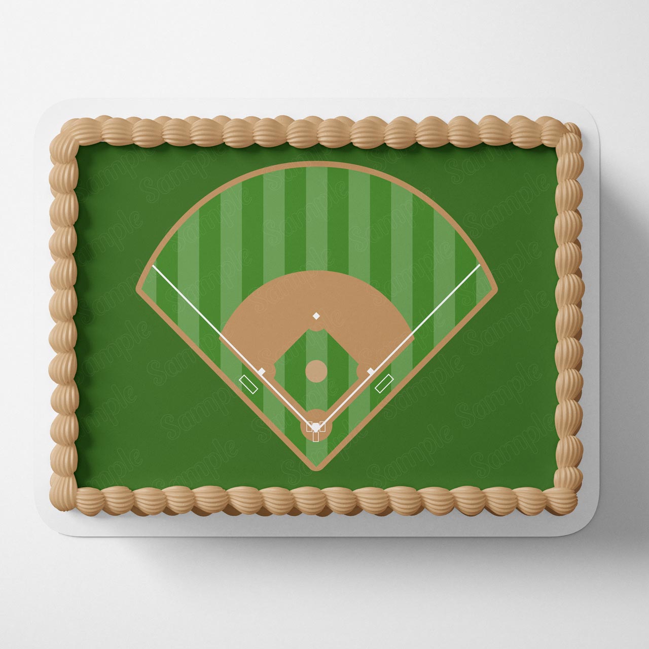 Baseball Field Statium Softball Edible Cake Topper