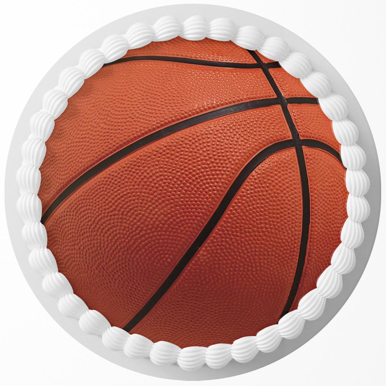 Basketball BK HCV Round – Icing Sheet Birthday - Personalized Edible Cake Topper | Custom Icing Sheet | Birthday Cake Decoration | Photo Cake Image